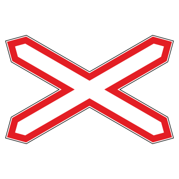 Дорожный знак 1.3.1 «Однопутная железная дорога»