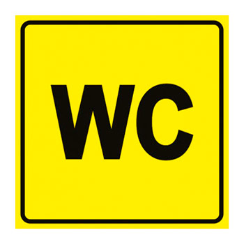 Тактильная пиктограмма «Туалет, WC», ДС57